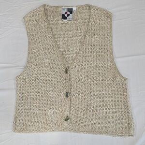 It's Our Time Beige V-Neck Sweater Vest